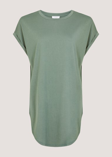 Khaki Longline Tee