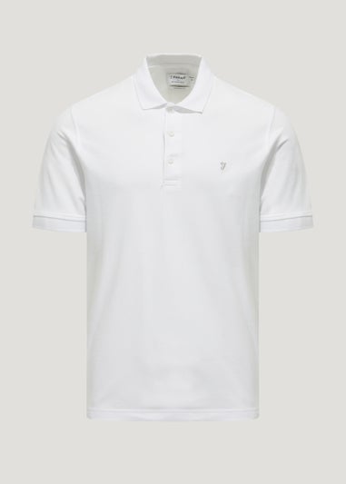 Farah Cove White Polo Shirt