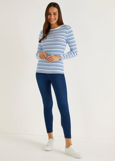 Blue Stripe Long Sleeve T-Shirt