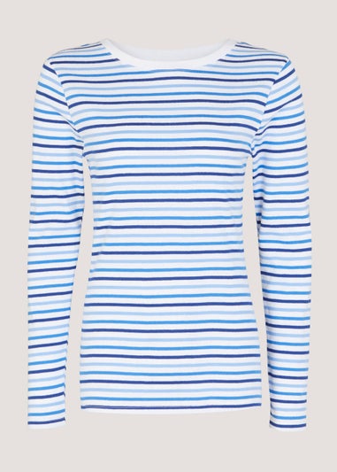 Blue Stripe Long Sleeve T-Shirt
