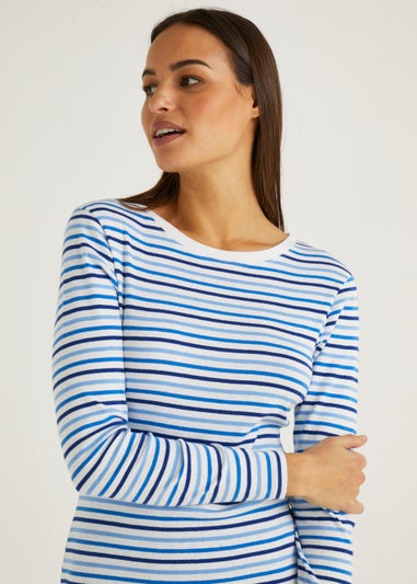 Blue Stripe Long Sleeve T-Shirt