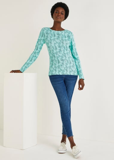 Green Mark Making Long Sleeve Top