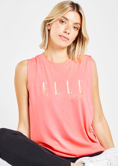 Elle Sport Peach Soft Touch Tank Top