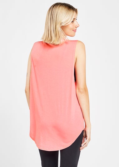 Elle Sport Peach Soft Touch Tank Top