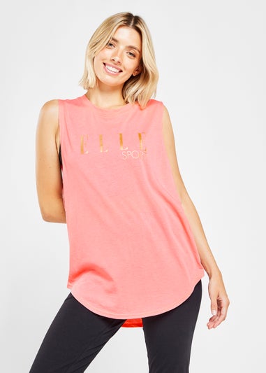 Elle Sport Peach Soft Touch Tank Top