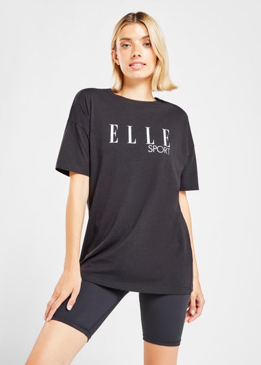 Elle Sport Black Graphic T-Shirt