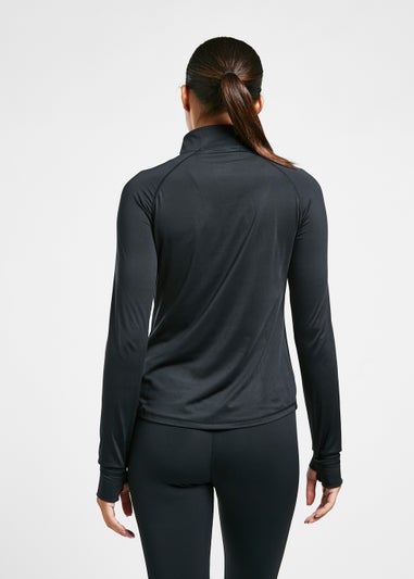 Elle Sport Black 1/4 Zip Top