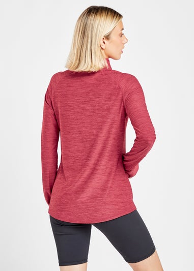 Elle Sport Pomegranate 1/4 Zip Top