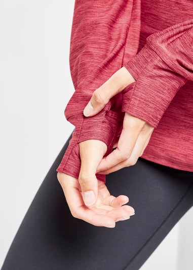 Elle Sport Pomegranate 1/4 Zip Top
