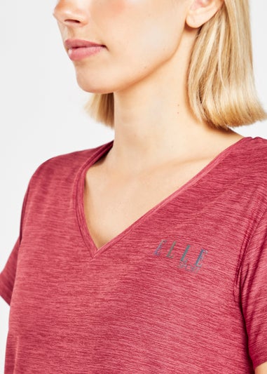 Elle Sport Red Marl Soft Touch Tank Top