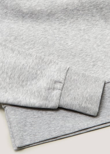 Girls Candy Couture Grey Cropped Hoodie (9-16yrs)