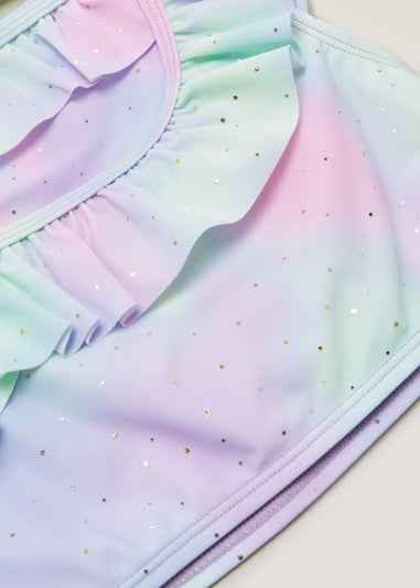 Girls Multicolour Ombre Bikini Set (4-13yrs)