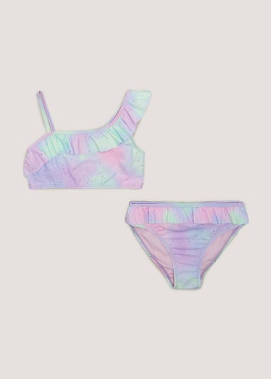 Girls Multicolour Ombre Bikini Set (4-13yrs)