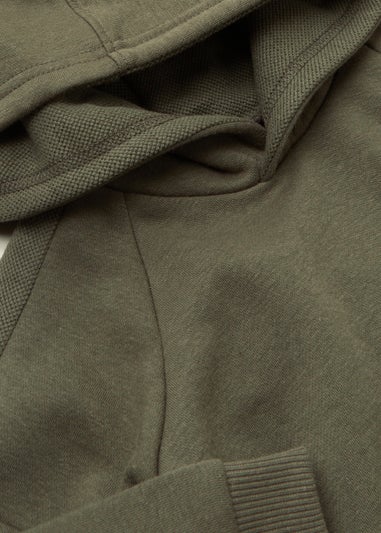 Boys Khaki Pique Hoodie (9mths-6yrs)