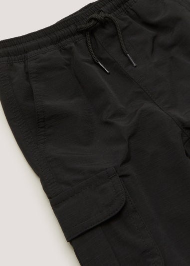 Boys Black Cargo Trousers (9mths-6yrs)