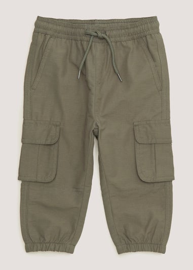 Boys Grey Cargo Trousers (9mths-6yrs)