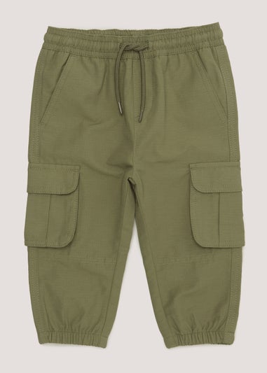 Boys Khaki Cargo Trousers (9mths-6yrs)