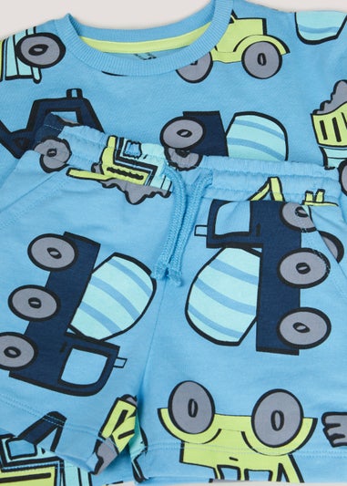 Boys Blue Truck T-Shirt & Shorts Set (9mths-6yrs)