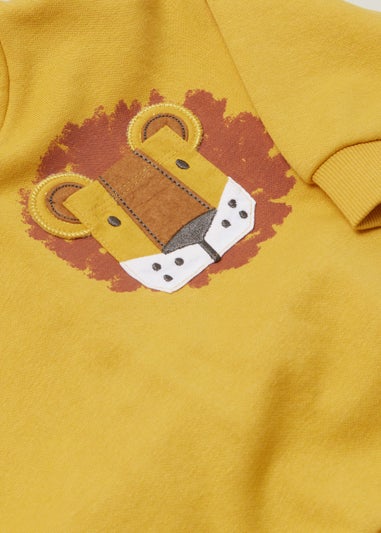 Boys Yellow Lion Hoodie and Leggings Set (9mths-6yrs) - Matalan