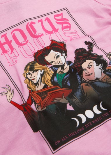 Girls Pink Hocus Pocus Pyjama Set (2-9yrs)