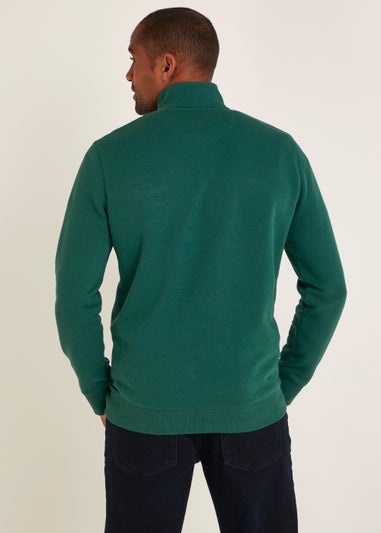 Green Essential Half Zip Sweatshirt