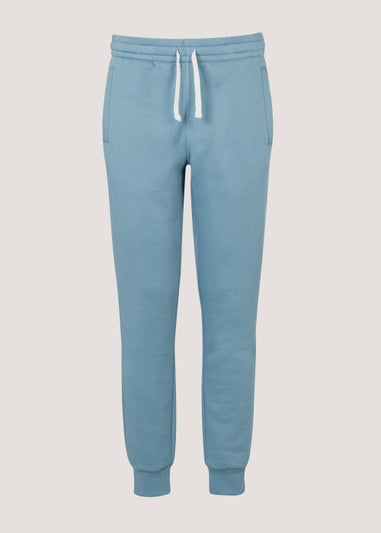 Light Blue Slim Fit Cuffed Joggers