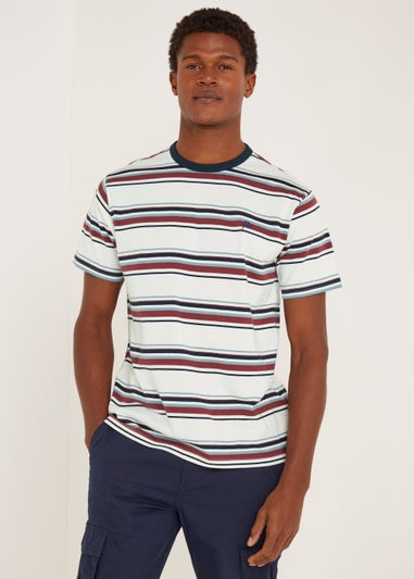 Burgundy Stripe T-Shirt