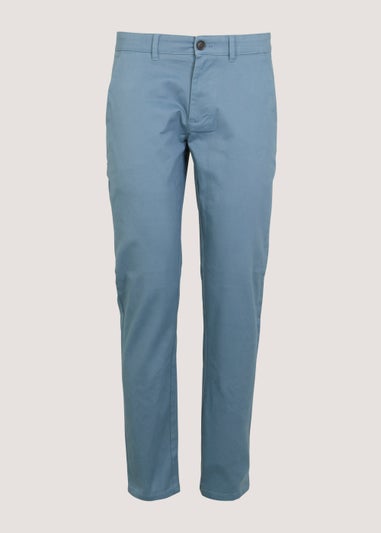 Blue Slim Fit Stretch Chinos