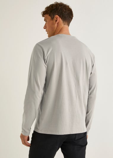 Light Grey Essential Long Sleeve Crew Neck T-Shirt