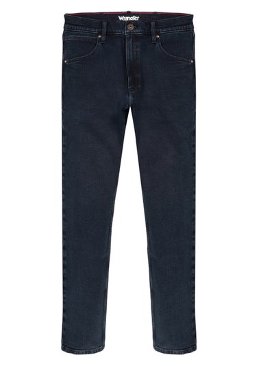 Wrangler Blue Black Regular Fit Jeans