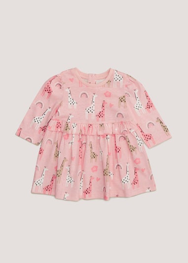 Baby Pink Giraffe Dress (Newborn-23mths)