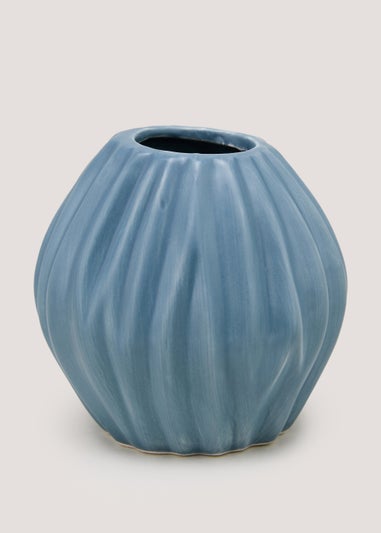 Blue Ceramic Vase (8cm x 15cm)