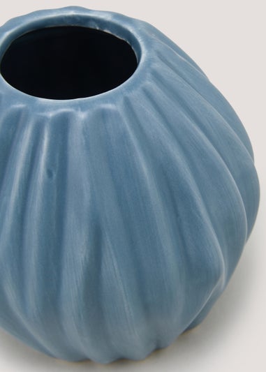 Blue Ceramic Vase (8cm x 15cm)