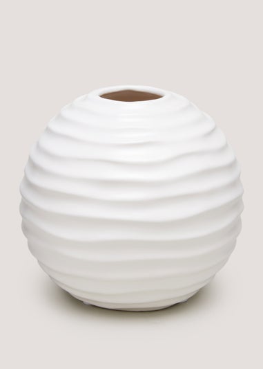 White Ceramic Vase (6cm x 11cm)