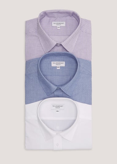 Taylor & Wright 3 Pack Easy Care Regular Fit Shirts