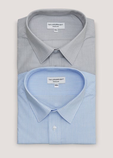 Taylor & Wright 2 Pack Marl Regular Fit Shirts