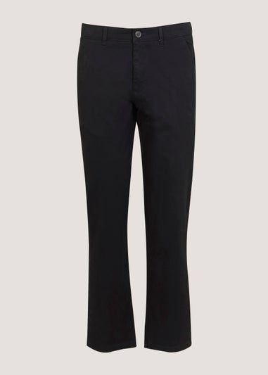 Big & Tall Black Stretch Straight Fit Chinos