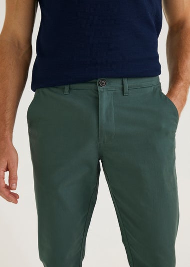 Big & Tall Teal Stretch Straight Fit Chinos