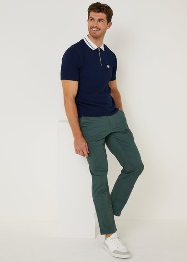 Big & Tall Teal Stretch Straight Fit Chinos