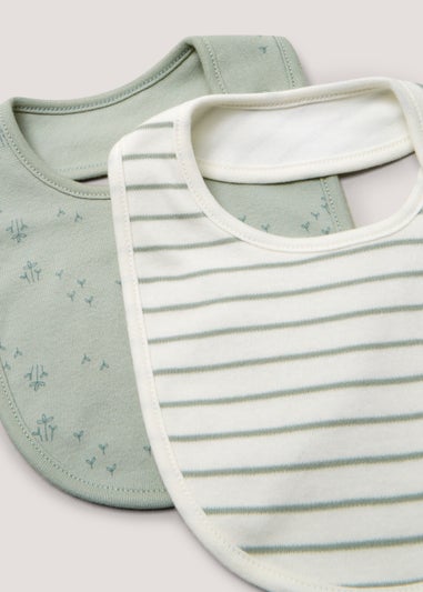 2 Pack Sage Bibs