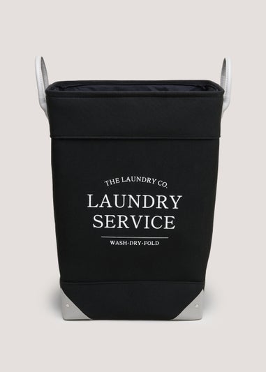 Black Laundry Co Bin (55cm x 40cm x 30cm)