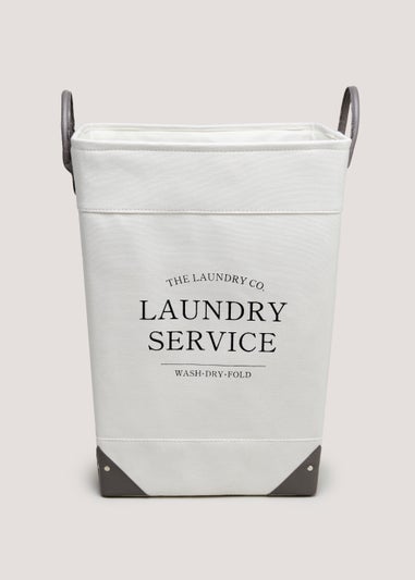 Cream Laundry Co Bin (55cm x 40cm x 30cm)