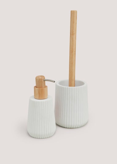 Ribbed Resin Toilet Brush