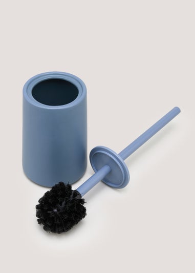 Blue Chunky Ceramic Toilet Brush (40cm x 12cm)