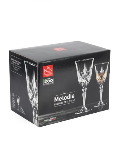 RCR 6 Pack Melodia Wine Glasses (210ml)