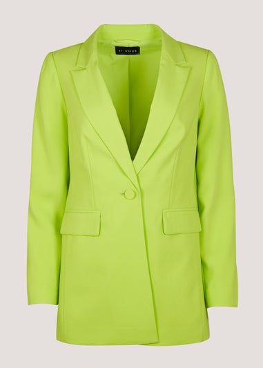 Be Beau Hazel Lime Crepe Blazer