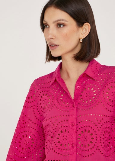 Et Vous Pink Schiffley Shirt