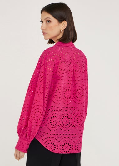 Et Vous Pink Schiffley Shirt