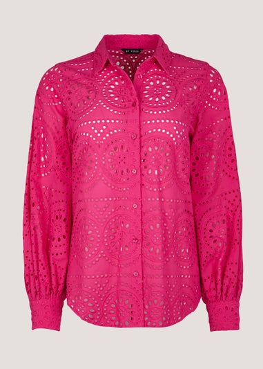 Et Vous Pink Schiffley Shirt