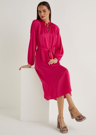 Et Vous Pink Satin Dress